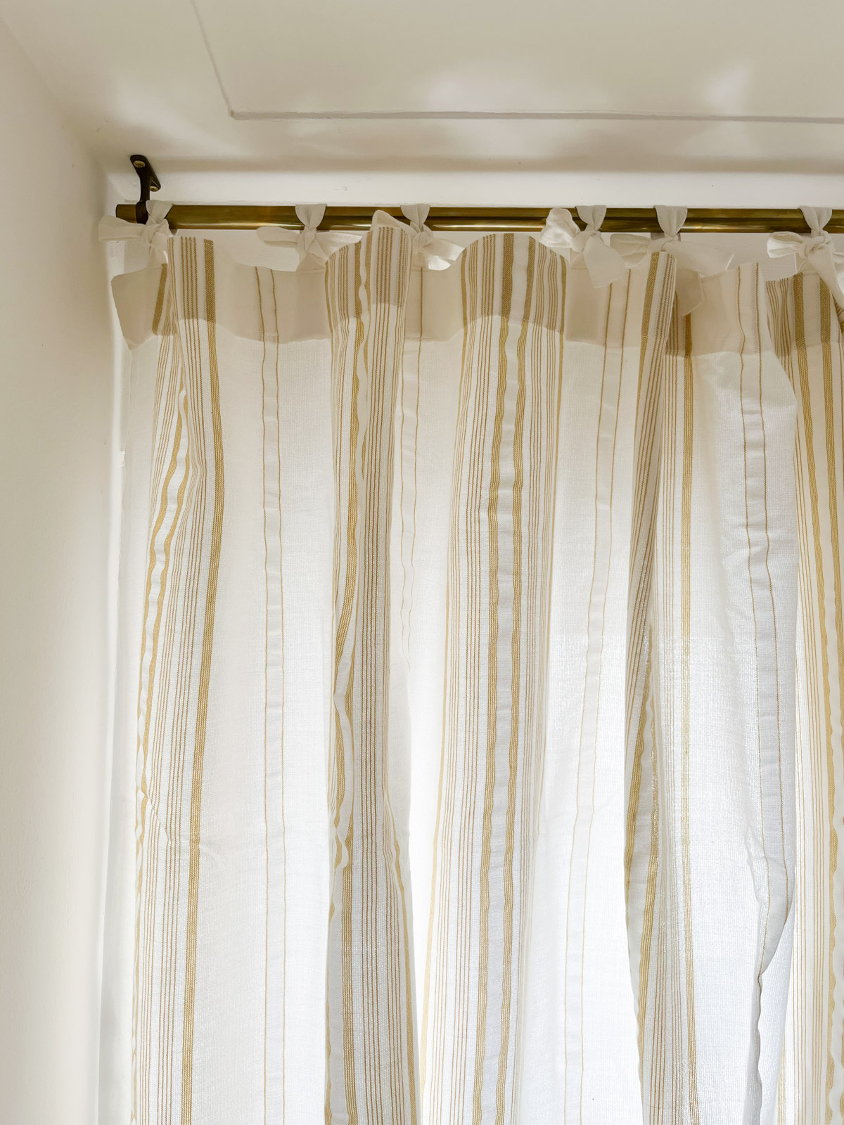 striped curtain  in Mediterranean style